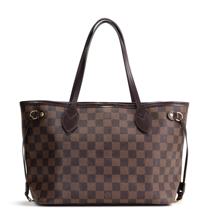 LOUIS VUITTON Damier Ebene Neverfull PM w/ Pouch
