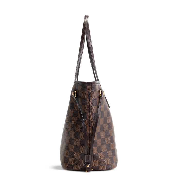 LOUIS VUITTON Damier Ebene Neverfull PM w/ Pouch