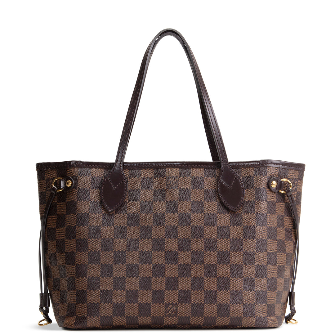 LOUIS VUITTON Damier Ebene Neverfull PM w/ Pouch
