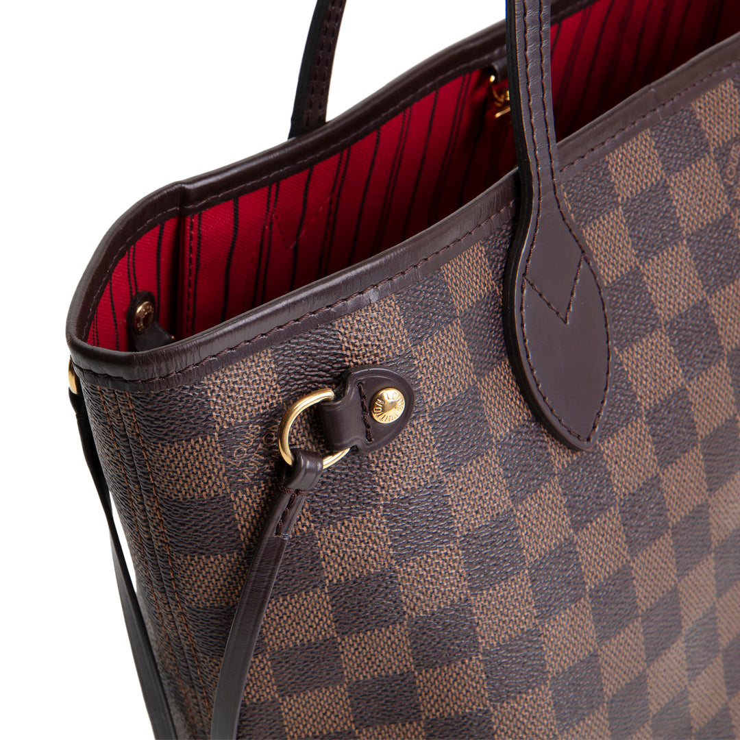 LOUIS VUITTON Damier Ebene Neverfull PM w/ Pouch