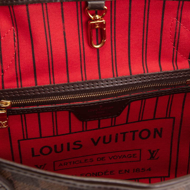 LOUIS VUITTON Damier Ebene Neverfull PM w/ Pouch