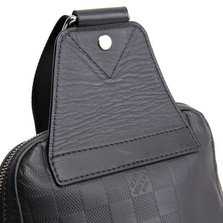 LOUIS VUITTON Damier Infini Avenue Sling - Black