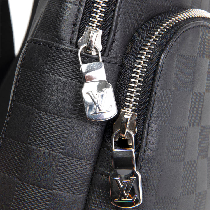 LOUIS VUITTON Damier Infini Avenue Sling - Black