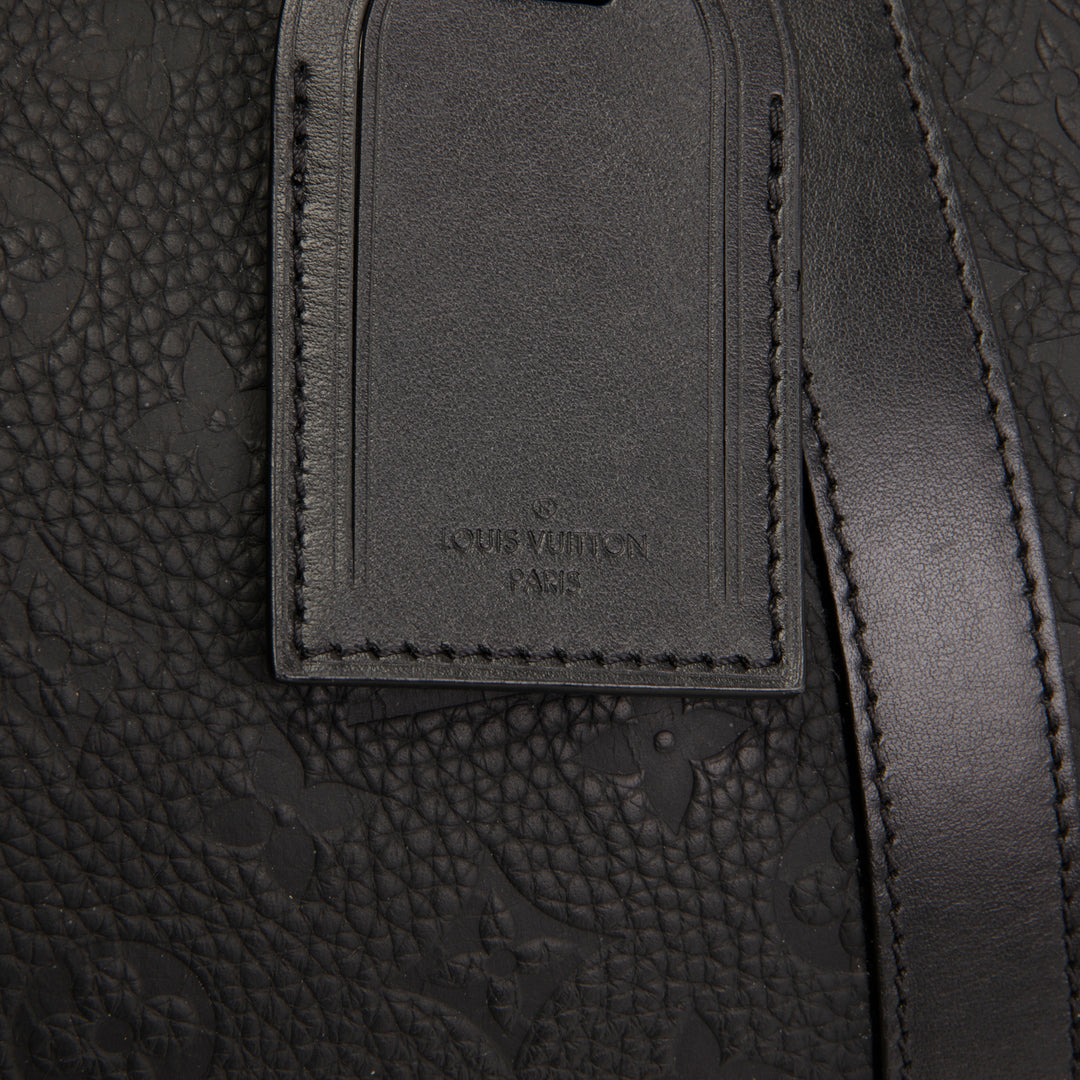 LOUIS VUITTON Taurillon Keepall Bandouliere 50 - Black