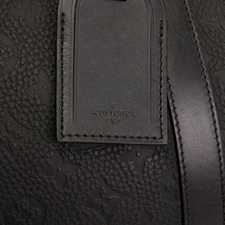 LOUIS VUITTON Taurillon Keepall Bandouliere 50 - Black