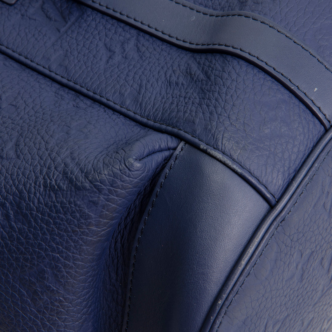 LOUIS VUITTON Monogram Taurillon Christopher MM - Blue