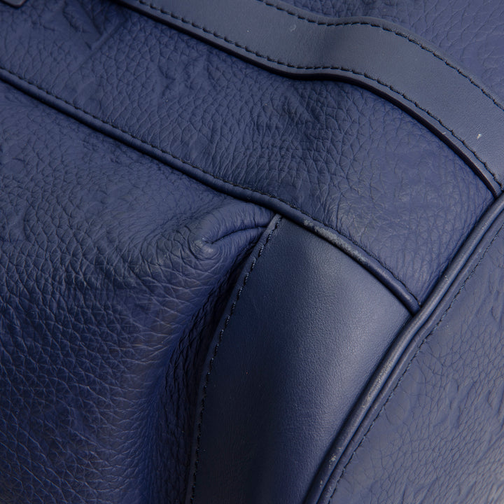 LOUIS VUITTON Monogram Taurillon Christopher MM - Blue