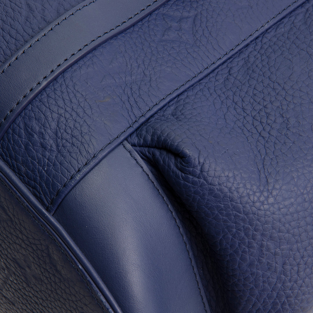 LOUIS VUITTON Monogram Taurillon Christopher MM - Blue