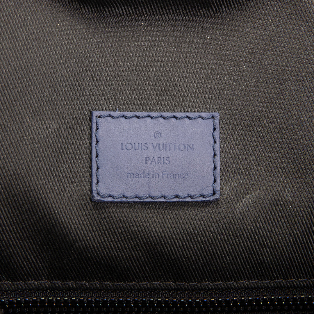 LOUIS VUITTON Monogram Taurillon Christopher MM - Blue