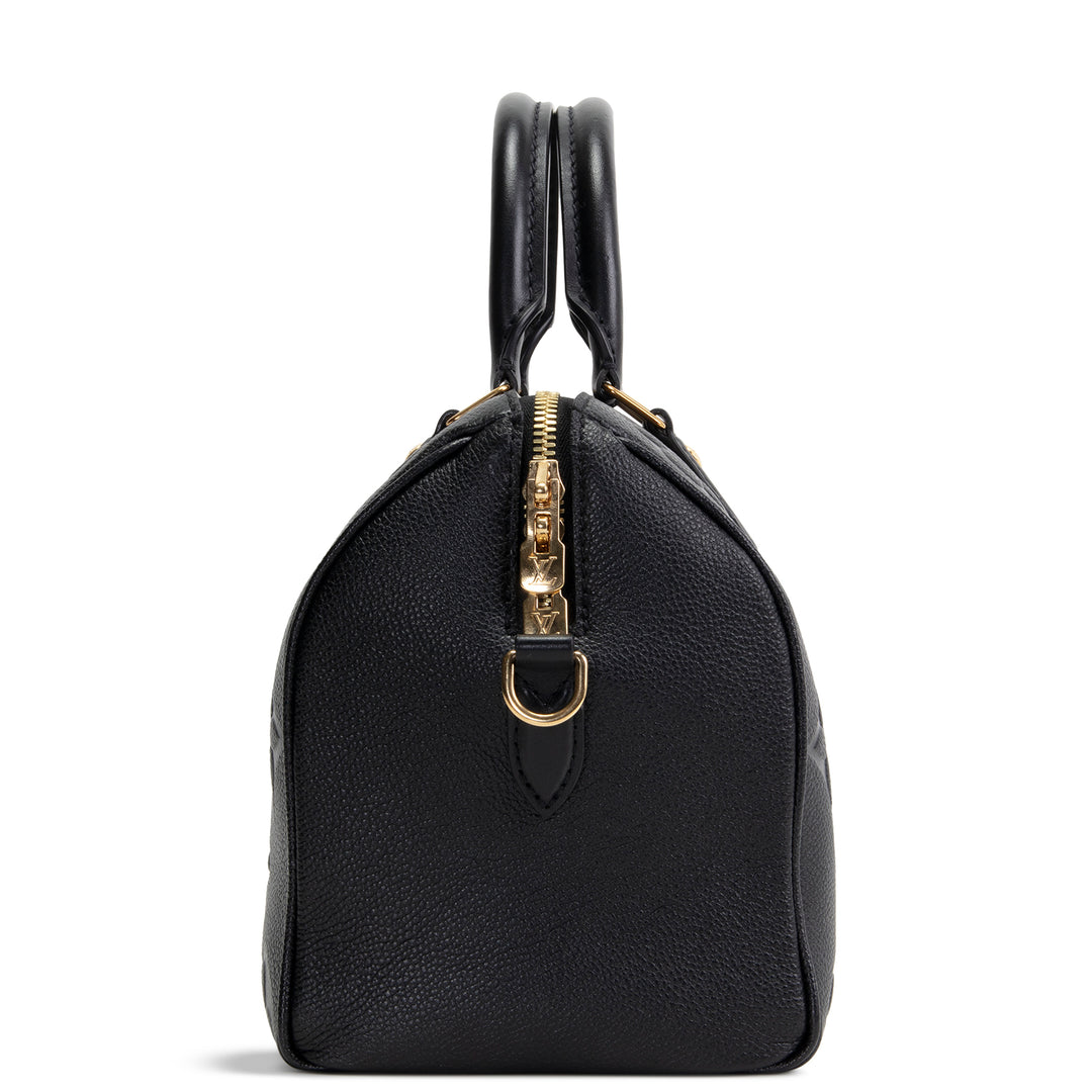 LOUIS VUITTON Monogram Empreinte Speedy Bandouilere 25 - Black
