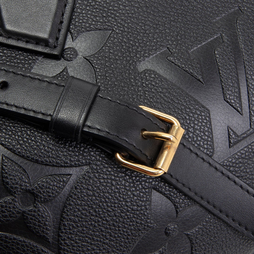 LOUIS VUITTON Monogram Empreinte Speedy Bandouilere 25 - Black