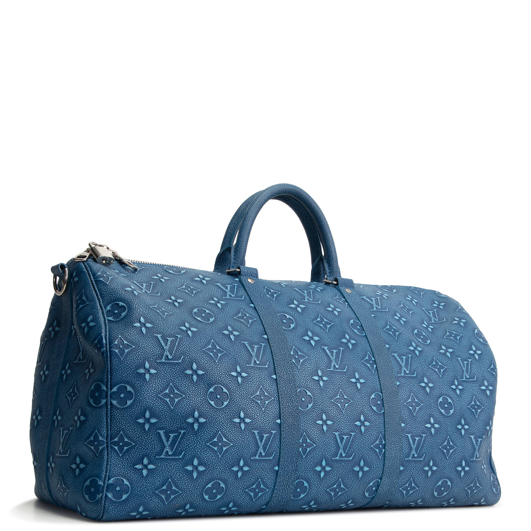 LOUIS VUITTON City Keepall 50 Cowhide Faded