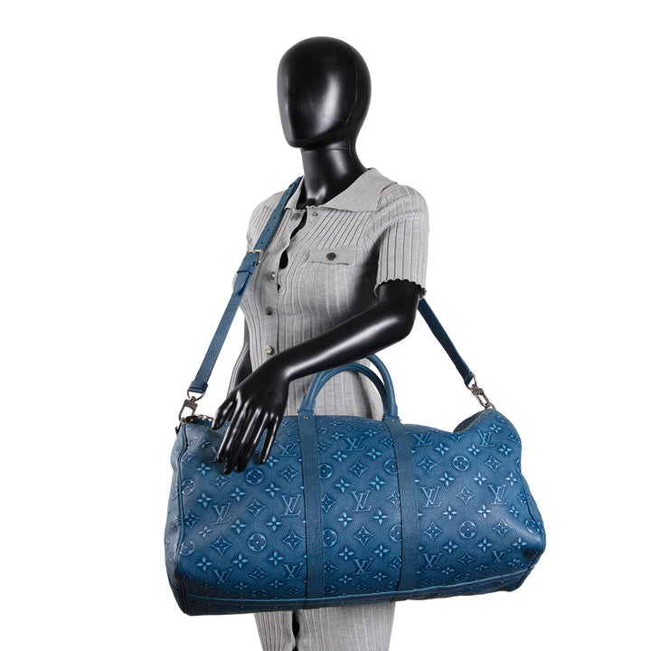 LOUIS VUITTON City Keepall 50 Cowhide Faded