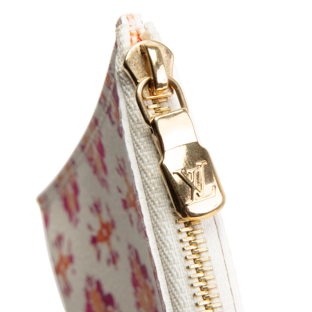 LOUIS VUITTON By the Pool Neverfull Pouch - White & Orange