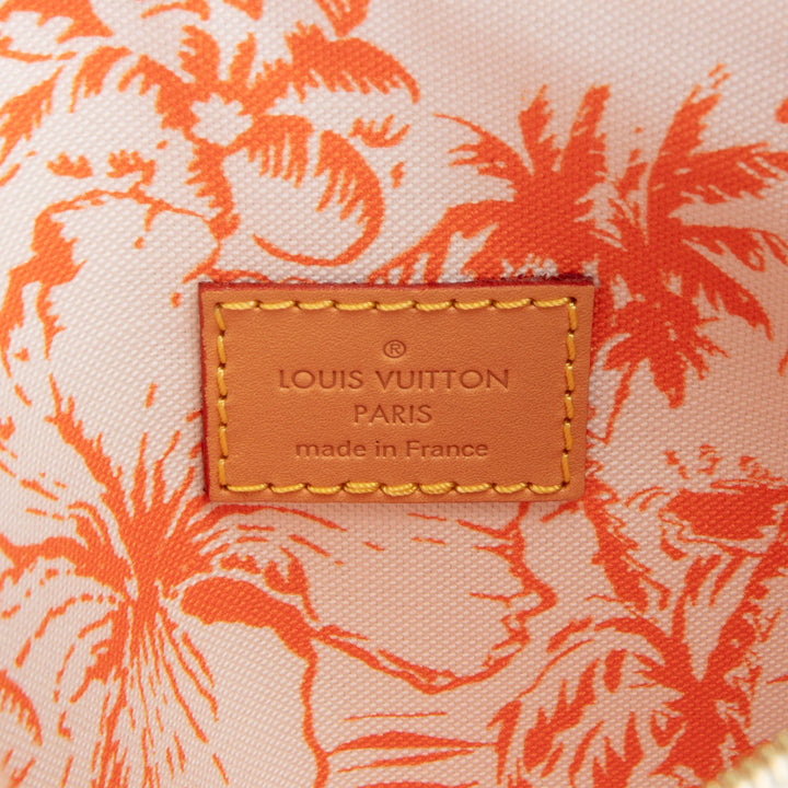 LOUIS VUITTON By the Pool Neverfull Pouch - White & Orange