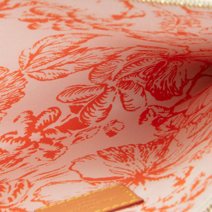 LOUIS VUITTON By the Pool Neverfull Pouch - White & Orange