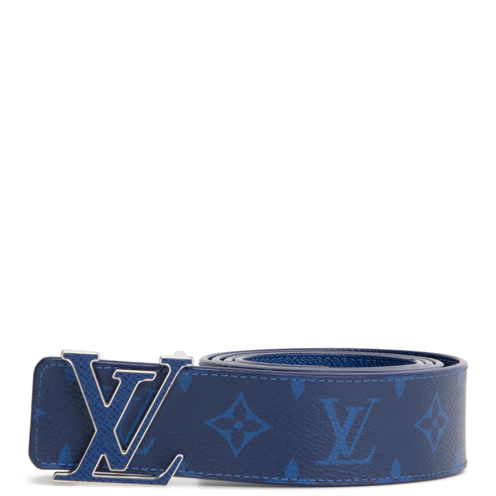 LOUIS VUITTON Taigarama Reversible Initiales Belt - Blue