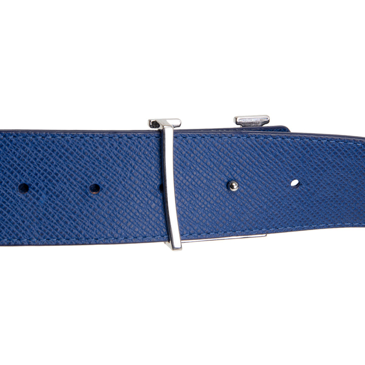 LOUIS VUITTON Taigarama Reversible Initiales Belt - Blue