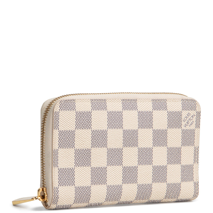 LOUIS VUITTON Damier Azur Zippy Compact Wallet