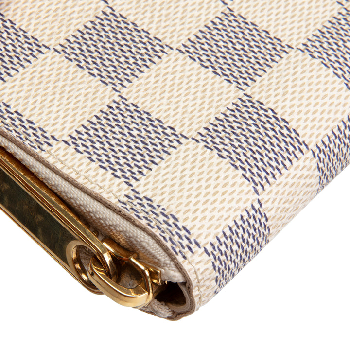 LOUIS VUITTON Damier Azur Zippy Compact Wallet