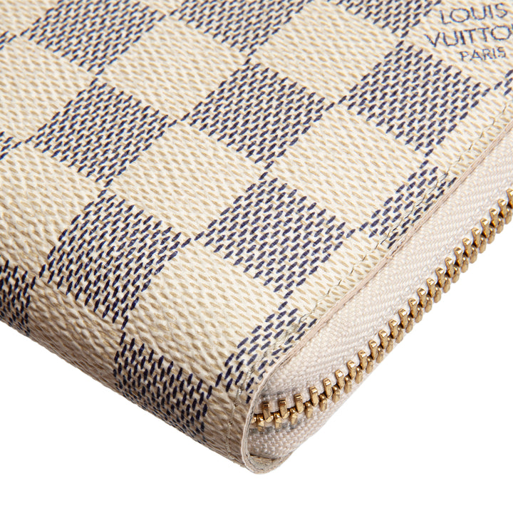 LOUIS VUITTON Damier Azur Zippy Compact Wallet
