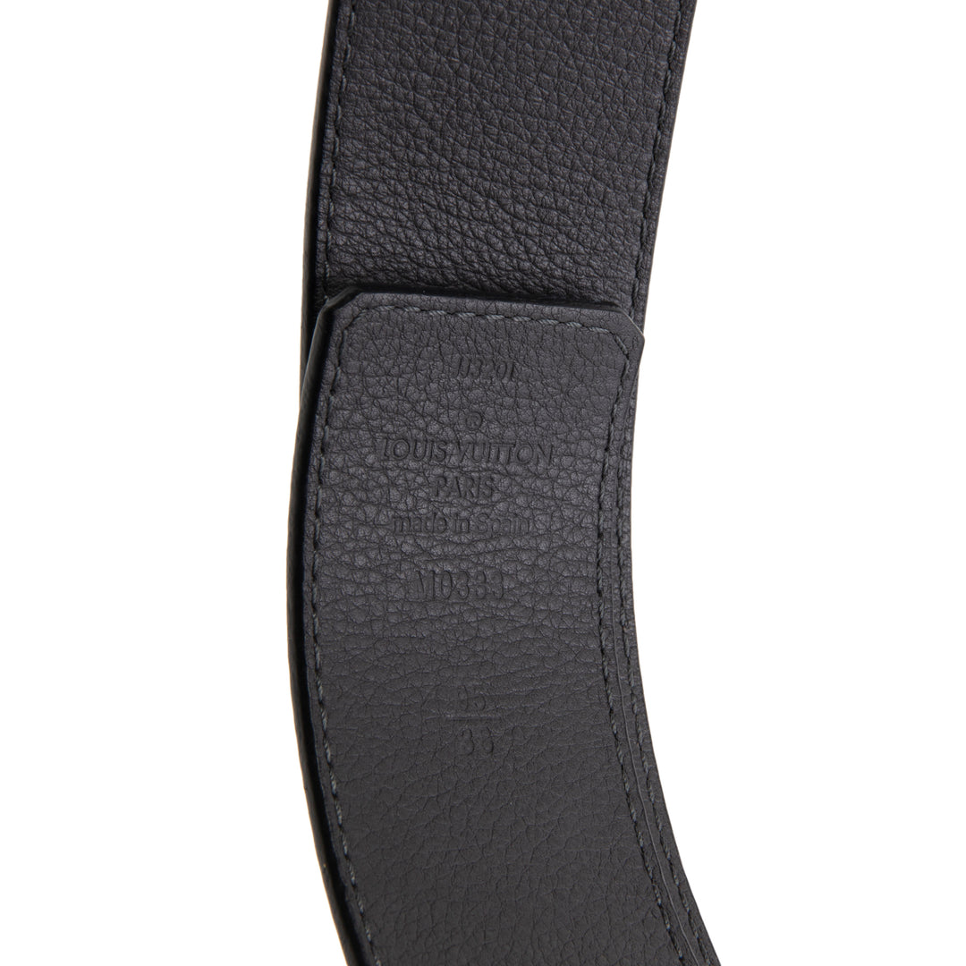 LOUIS VUITTON Reversible Damier LV 40 MM Belt - Black/Gray