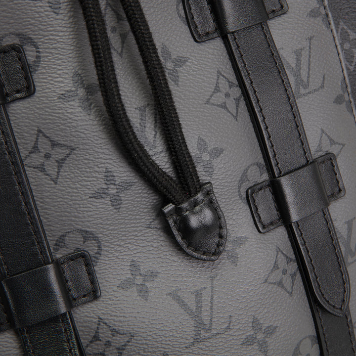LOUIS VUITTON Christopher Backpack Reverse Monogram Eclipse OUTLET FINAL SALE