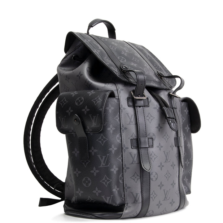 LOUIS VUITTON Christopher Backpack Reverse Monogram Eclipse OUTLET FINAL SALE