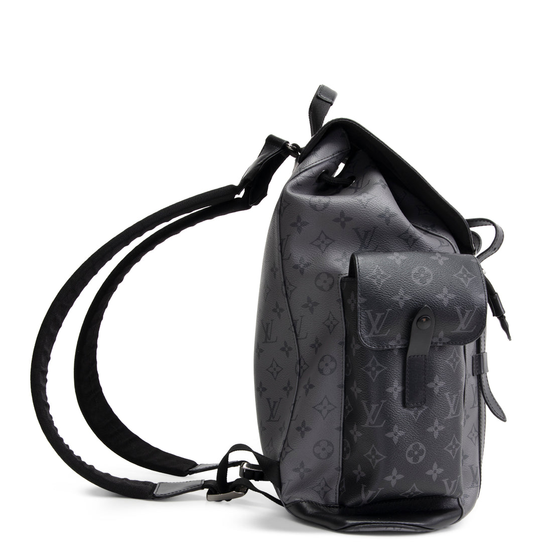 LOUIS VUITTON Christopher Backpack Reverse Monogram Eclipse OUTLET FINAL SALE