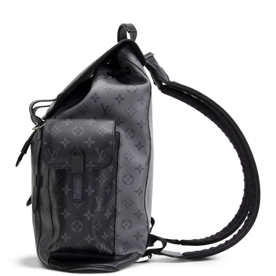 LOUIS VUITTON Christopher Backpack Reverse Monogram Eclipse OUTLET FINAL SALE