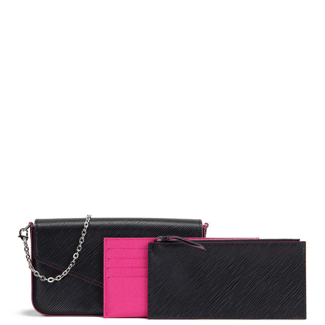 LOUIS VUITTON Epi Felicie Pochette - Black