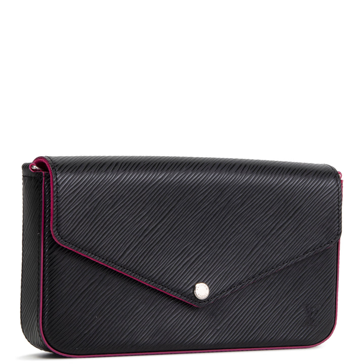 LOUIS VUITTON Epi Felicie Pochette - Black
