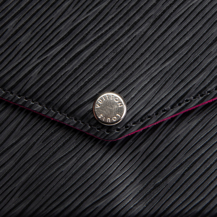 LOUIS VUITTON Epi Felicie Pochette - Black