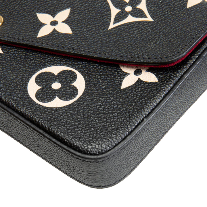 LOUIS VUITTON Giant Monogram Empreinte Felicie Pochette - Bicolor