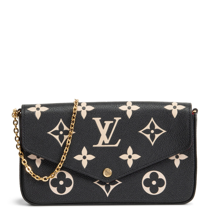 LOUIS VUITTON Giant Monogram Empreinte Felicie Pochette - Bicolor