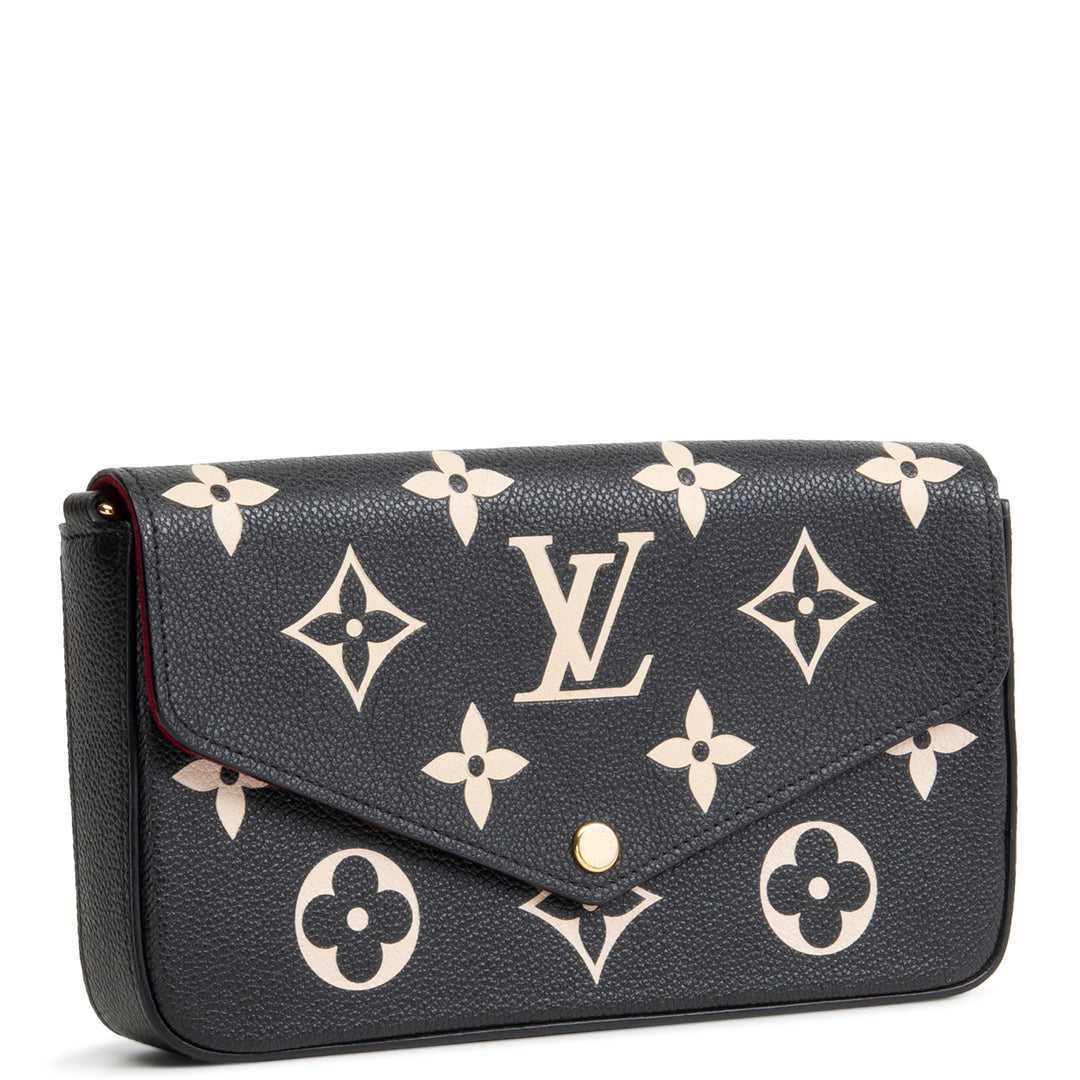 LOUIS VUITTON Giant Monogram Empreinte Felicie Pochette - Bicolor