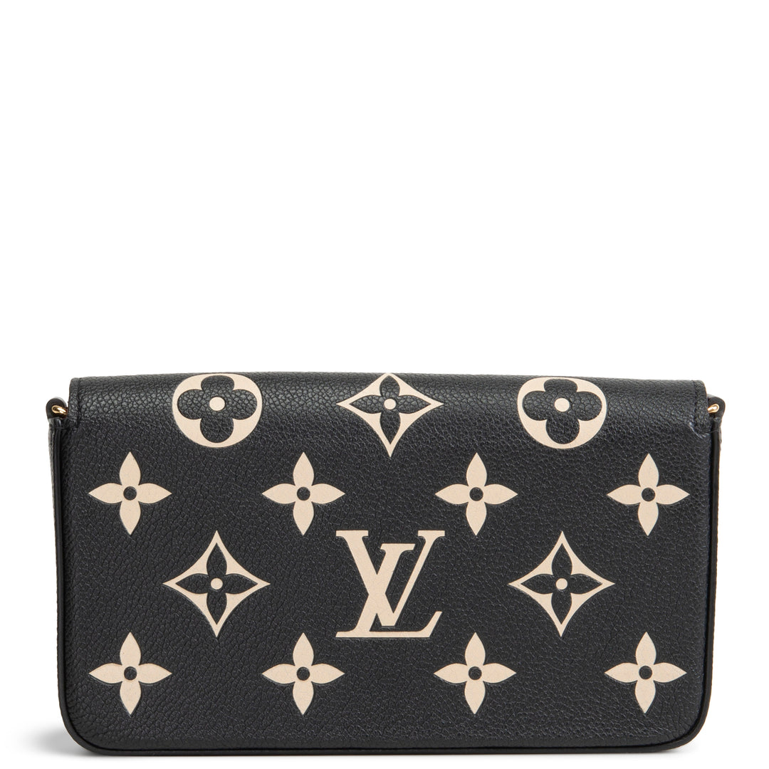 LOUIS VUITTON Giant Monogram Empreinte Felicie Pochette - Bicolor