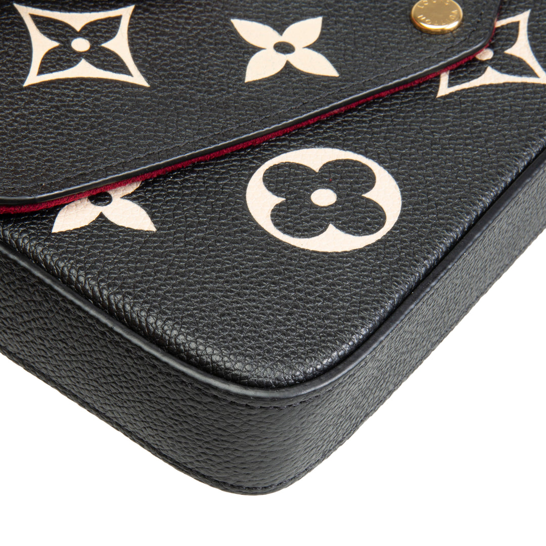 LOUIS VUITTON Giant Monogram Empreinte Felicie Pochette - Bicolor