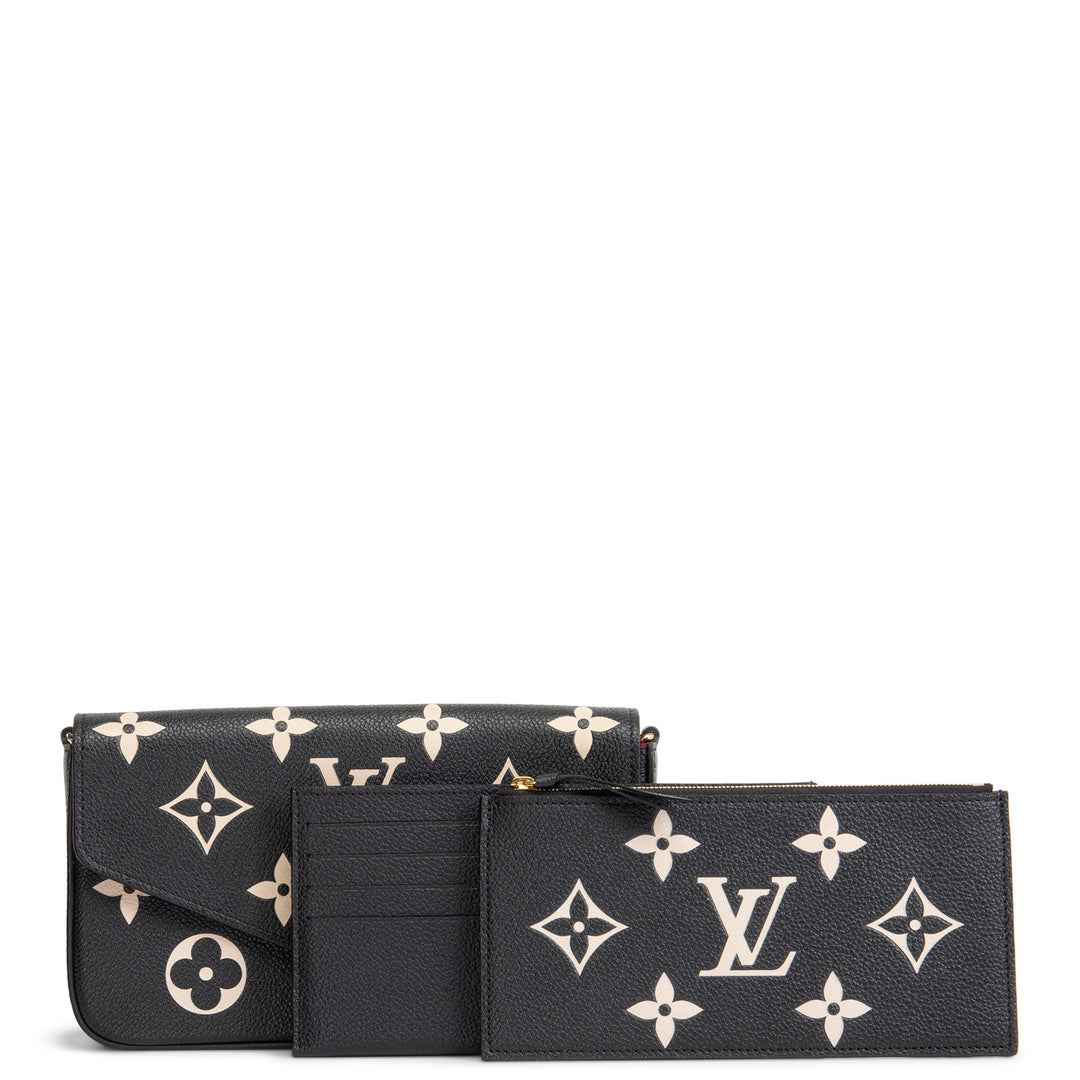 LOUIS VUITTON Giant Monogram Empreinte Felicie Pochette - Bicolor