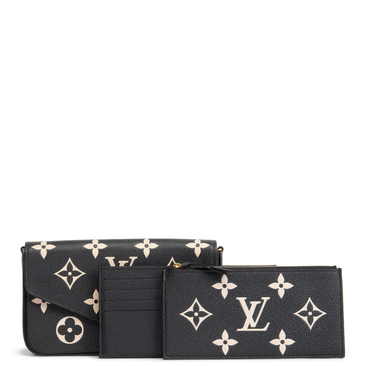 LOUIS VUITTON Giant Monogram Empreinte Felicie Pochette - Bicolor