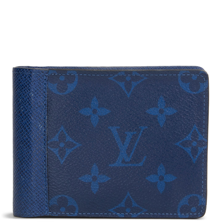 LOUIS VUITTON Monogram Taigarama Multiple Wallet - Cobalt Blue
