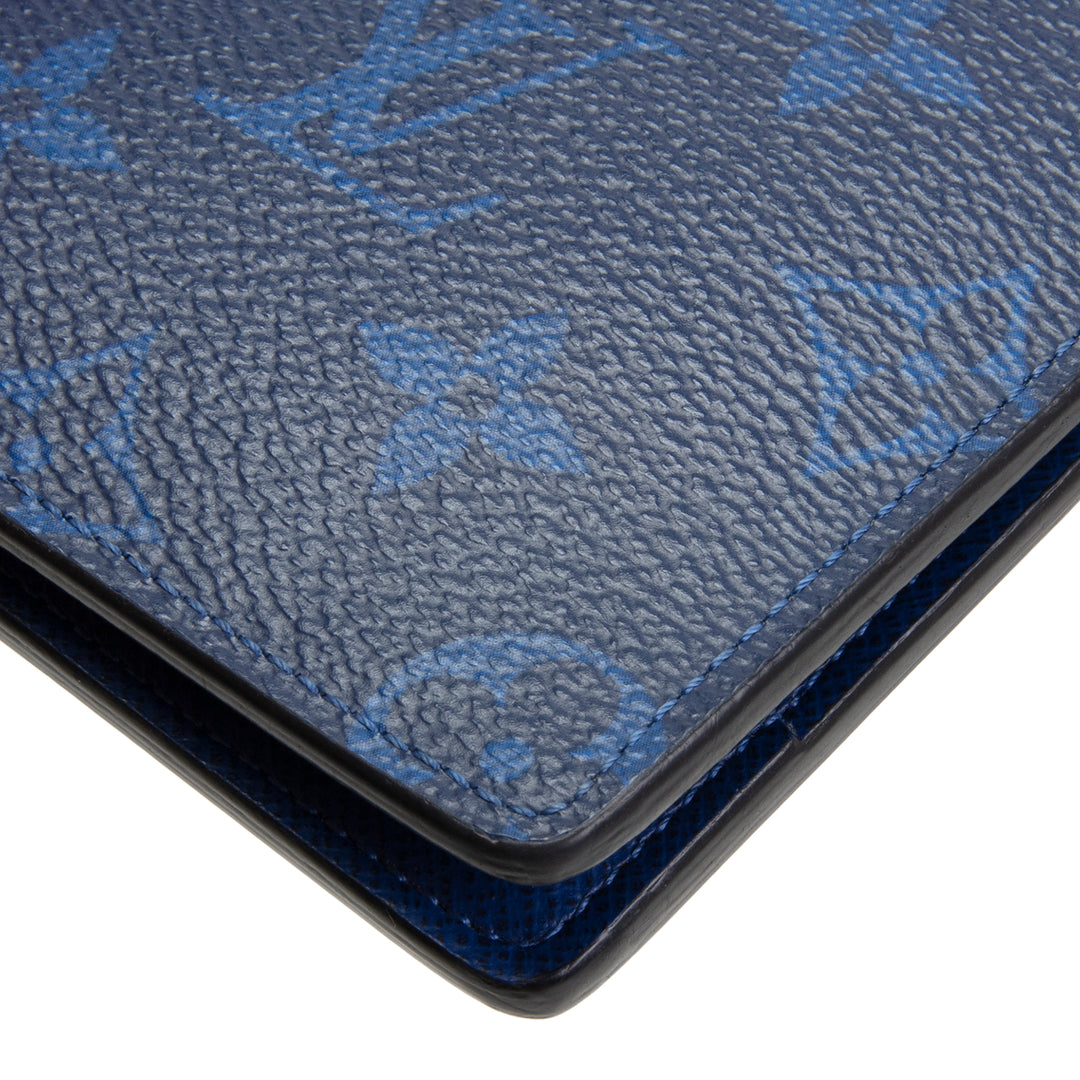 LOUIS VUITTON Monogram Taigarama Multiple Wallet - Cobalt Blue