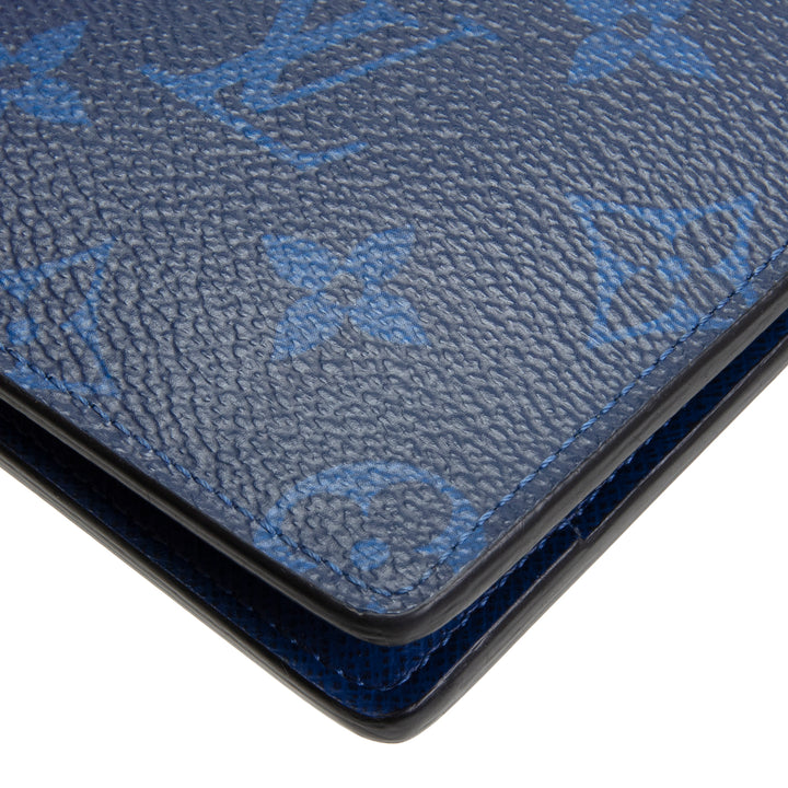 LOUIS VUITTON Monogram Taigarama Multiple Wallet - Cobalt Blue