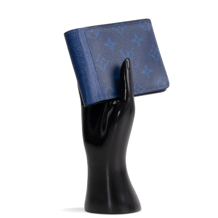 LOUIS VUITTON Monogram Taigarama Multiple Wallet - Cobalt Blue