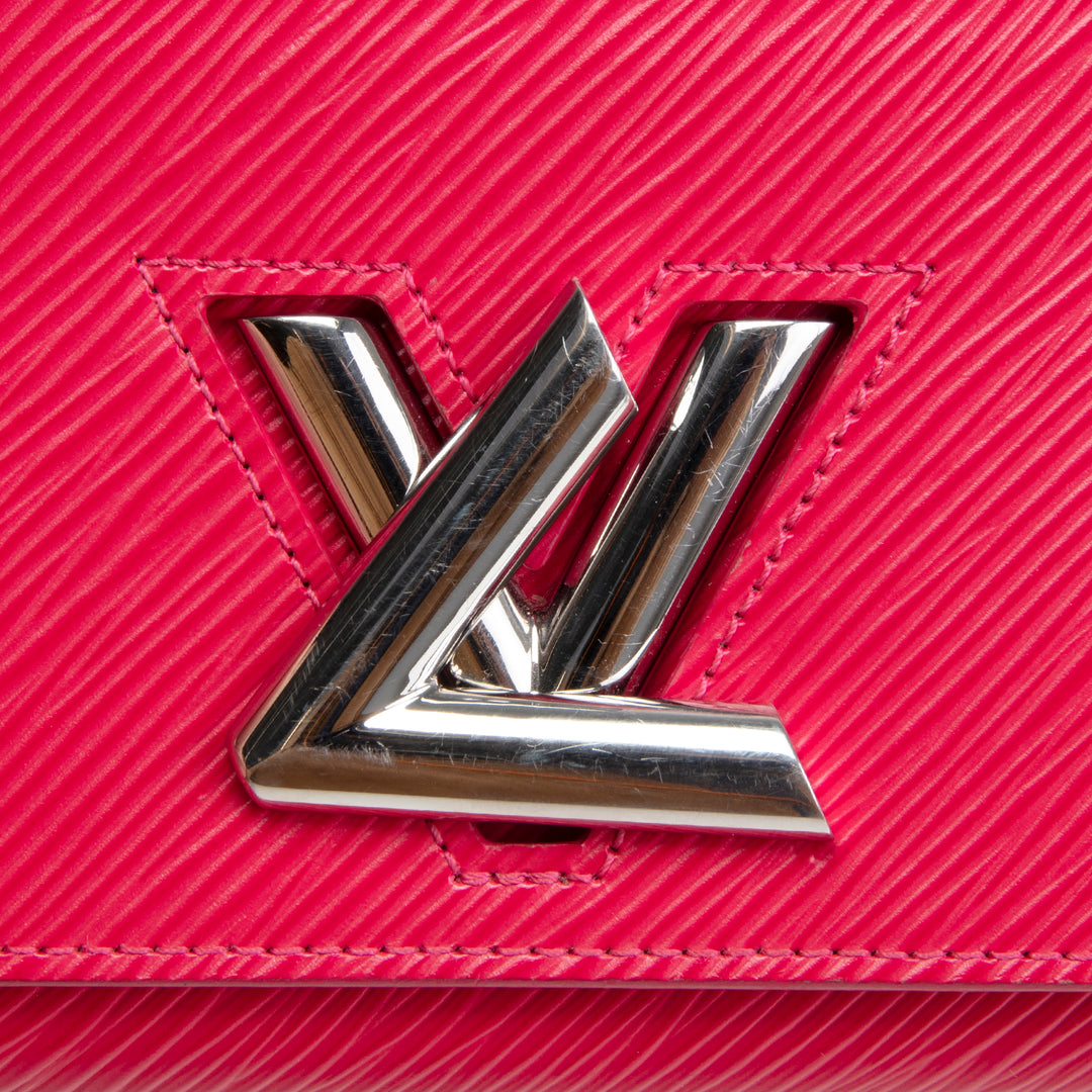 LOUIS VUITTON Epi Leather Twist Wallet on Chain - Fuschia OUTLET FINAL SALE