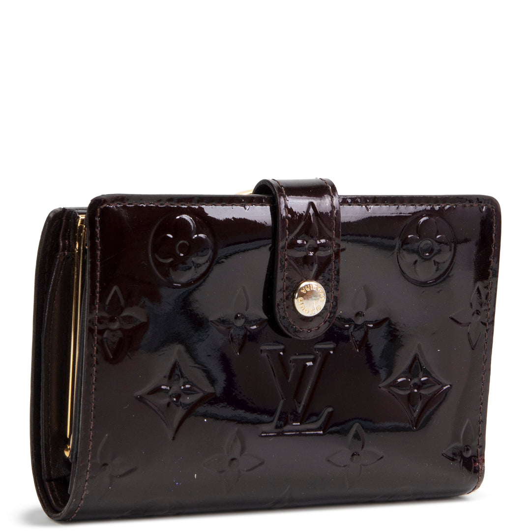 LOUIS VUITTON Monogram Vernis French Purse Wallet  OUTLET FINAL SALE - Amarante