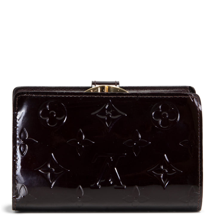 LOUIS VUITTON Monogram Vernis French Purse Wallet  OUTLET FINAL SALE - Amarante