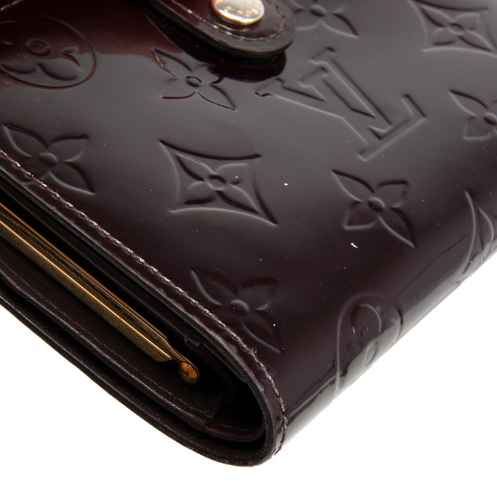 LOUIS VUITTON Monogram Vernis French Purse Wallet  OUTLET FINAL SALE - Amarante