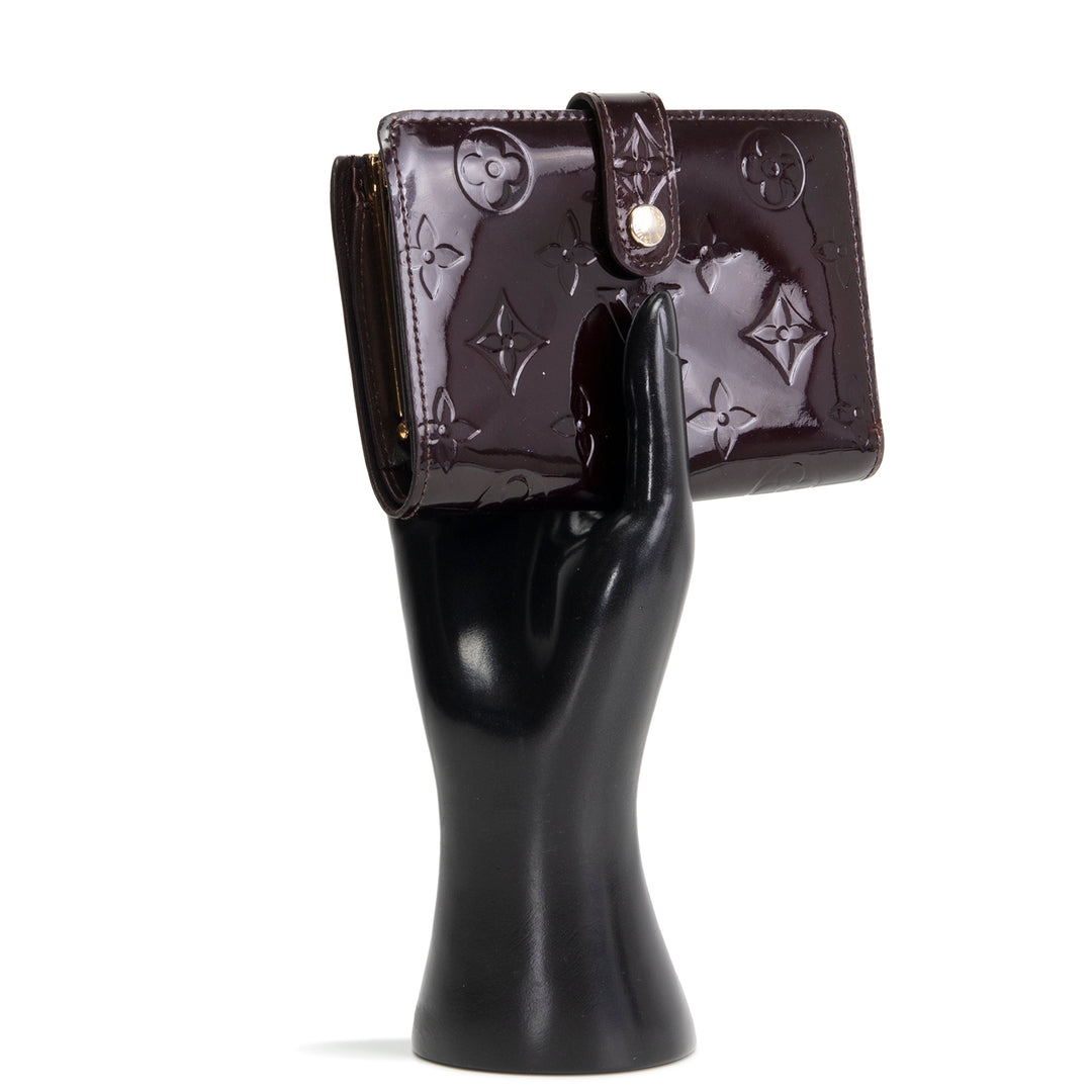 LOUIS VUITTON Monogram Vernis French Purse Wallet  OUTLET FINAL SALE - Amarante