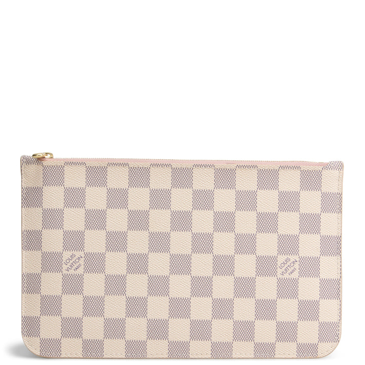 LOUIS VUITTON Neverfull Pouch - Damier Azur